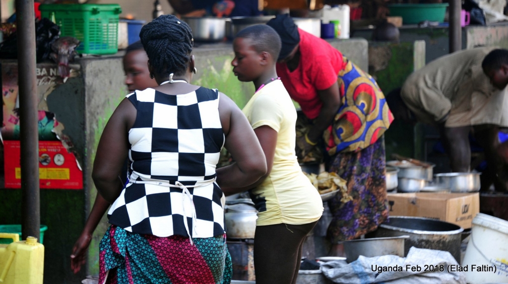 שווקים ואנשים אוגנדה אפריקה